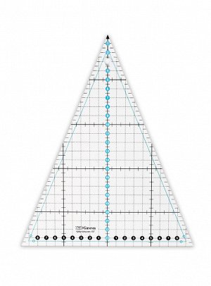 Линейка для пэчворка "треугольник 45*" 24*20см