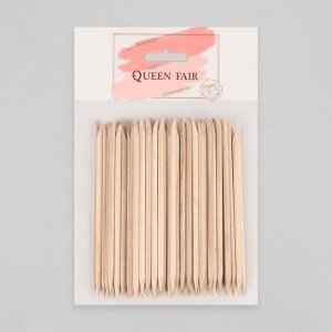 Queen fair Апельсиновые палочки для маникюра, 11,4 см, 100 шт