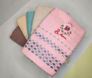 Полотенце махровое, 50*95 см/Подарочное полотенце/Полотенце банное