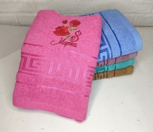 Полотенце махровое, 50*95 см,Подарочное полотенц,Полотенце банное