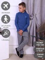Футболка-поло &quot;Лицей&quot; индиго