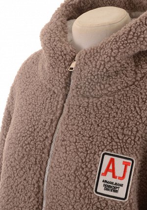 Удлиненная куртка из иск. меха AJ-9909