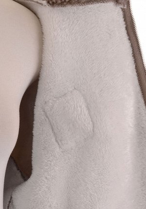 Удлиненная куртка из иск. меха AJ-9909