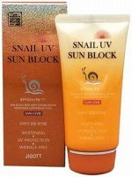 Jigott Солнцезащитный крем с муцином улитки SPF50 PA+++, 70 мл