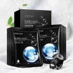 Тканевая пузырьковая маска с морской солью и углем, 25гр