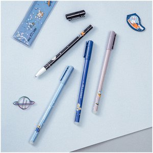 Ручка гелевая стираемая ПИШИ-СТИРАЙ MESHU ""Space Adventure"", синяя, 0,5мм, корпус ассорти