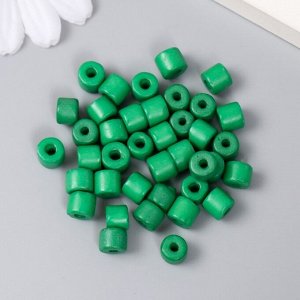 Бусины для творчества пластик цилиндр "Морской зелёный" набор 20 гр 0,6х0,6х0,5 см