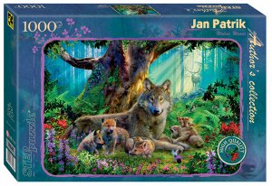 Мозаика "puzzle" 1000 "Лесные волки" (Авторская коллекция) 79548