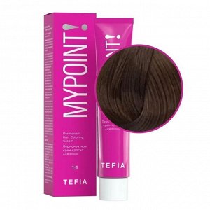 TEFIA Mypoint 6.0 Перманентная крем-краска для волос / Темный блондин натуральный, 60 мл EXPS