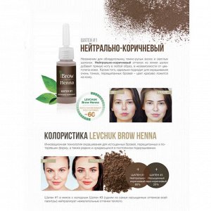 BrowXenna Хна для бровей, шатен №101, 6 г