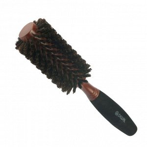 Dewal Брашинг для волос с натуральной щетиной / Деревянная BRWC603, 26/55 мм, коричневый