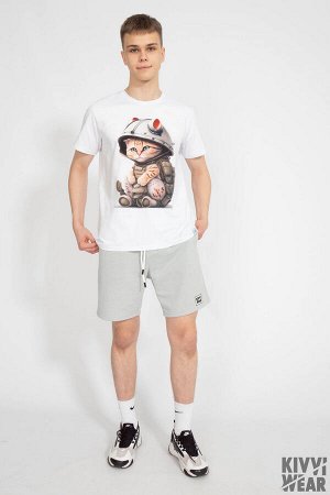 Футболка Футболка Kivviwear 1010/16 белый 
Состав: Хлопок-92%; Эластан-8%;
Сезон: Весна
Рост: 170

Джемпер мужской классического кроя. Принт методом термопереноса, цифровая печать. Ткань кулирная гла
