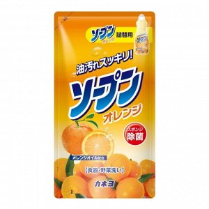 Жидкость для мытья посуды Kaneyo апельсин 500мл мягкая упаковка /24