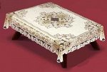 54110/100/3, РОЗЫ, прямоугольная, 100 см х 150 см, цвет: кремово-золотистый
