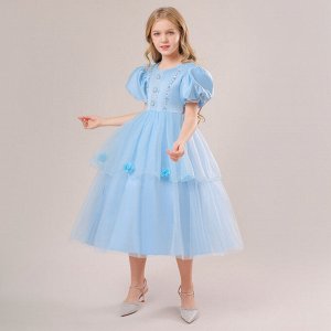 Платье детское, цвет голубой