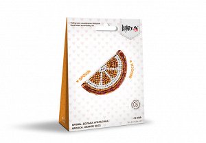"Klart" набор для вышивания 10-002 "Брошь. Долька апельсина" 6 х 3.5 см