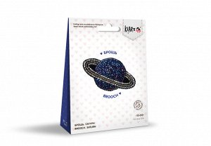 "Klart" набор для вышивания 10-010 "Брошь. Сатурн" 7.5 х 4.5 см