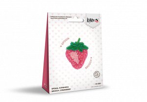 "Klart" набор для вышивания 10-020 "Брошь. Клубника" 4.5 х 6 см