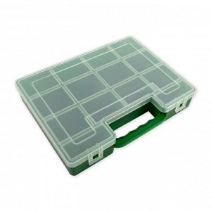 "Gamma" Коробка для шв. принадл. OM-007 пластик 27.3 x 22 x 5 см салатовый