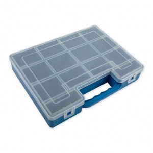 "Gamma" Коробка для шв. принадл. OM-007 пластик 27.3 x 22 x 5 см синий