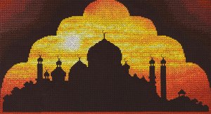 Набор для вышивания "PANNA" AS-1316 "Мечеть на закате" 34.5 х 22 см