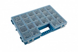 "Gamma" Коробка для шв. принадл. OM-009 пластик 28.5 x 20 x 5 см синий