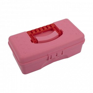 "Gamma" Коробка для шв. принадл. OM-015 пластик 23.5 x 12.5 x 8 см розовый
