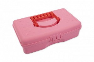 "Gamma" Коробка для шв. принадл. OM-016 пластик 29.5 x 17.5 x 8.5 см розовый