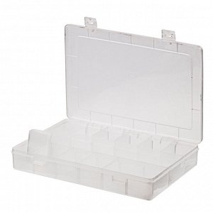 "Gamma" Коробка для шв. принадл. ОМ-064 пластик 19.9 x 13.5 x 3.8 см прозрачная