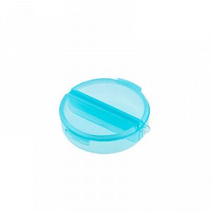 "Gamma" контейнер T-33 пластик d 5.5 см 5.5 x 5.5 x 1.8 см голубой\прозрачный