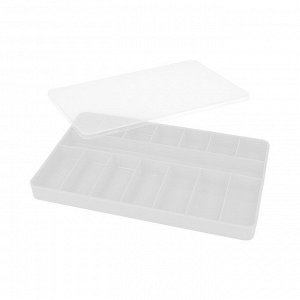 "Тривол" Коробка для мелочей №1 пластик 23 x 14.5 x 2 см прозрачный