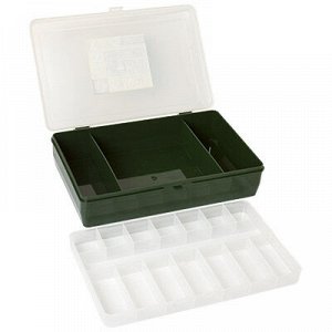 "Тривол" Коробка для мелочей №2 пластик 23.5 x 15 x 6.5 см прозрачный
