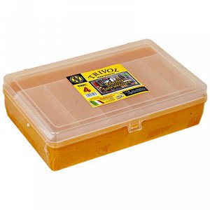 "Тривол" Коробка для мелочей №4 пластик 23.5 x 15 x 6.5 см желтый