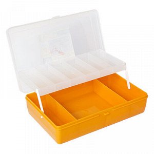 "Тривол" Коробка для мелочей №4 пластик 23.5 x 15 x 6.5 см малиновый