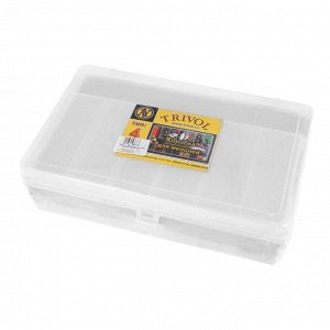"Тривол" Коробка для мелочей №4 пластик 23.5 x 15 x 6.5 см прозрачный