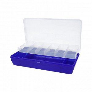 "Тривол" Коробка для мелочей №5 пластик 21 x 11 x 5 см т-синий