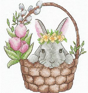 Набор для вышивания "Сделай своими руками" В-37 "Весенний кролик" 11 х 13 см