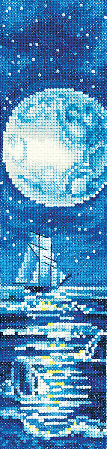 Набор для вышивания "Сделай своими руками" З-56 "Закладки. Голубая луна" 5.5 х 22 см