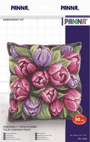 Набор для вышивания "PANNA" PD-1548 "Подушка с тюльпанами" 30 х 30 см
