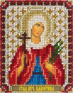 Набор для вышивания &quot;PANNA&quot; CM-1544 &quot;Икона Святой мученицы Валентины&quot; 8.5 х 10.5 см