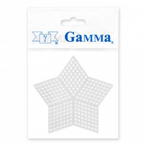 Канва KPL-07 "Gamma" пластиковая 100% полиэтилен 9 x 9 см 10 шт "звезда" малая