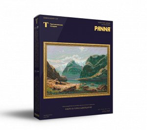 Набор для вышивания "PANNA" "Золотая серия" GTG-7097 "Озеро в горах Швейцарии" 39.5 х 30 см