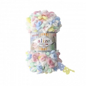 Пряжа для вязания Alize Puffy FINE color цвет №5949