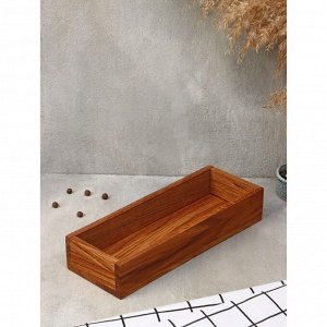 Подставка для столовых приборов и специй Adelica, 27x10x5 см, дуб