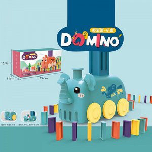 Паровоз с домино Слоненок, развивающая игра для детей и взрослых