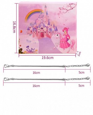 Адвент календарь с украшениями Принцесса, браслет детский, набор для девочек для создания украшений, бижутерия
