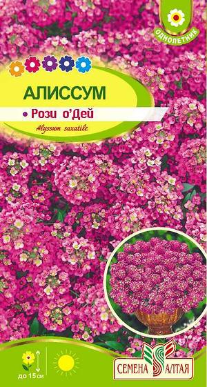 Цветы Алиссум Рози О`Дей/Сем Алт/цп 0,1 гр.