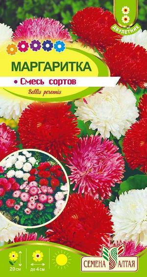 Цветы Маргаритка Смесь Сортов/Сем Алт/цп 0,05 гр.