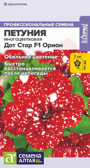 Петуния Дот Стар F1 Орион многоцветковая 5 шт. НОВИНКА!