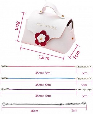 Подарочный набор для создания браслета в сумочке, набор для девочки, фиолетовый